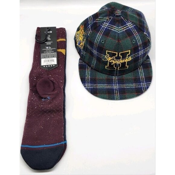 New Era 59FIFTY Hogwarts Fitted Hat & Stance Harry Potter Crew Socks Bundle - Picture 6 of 10